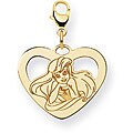 Goldplated Disney's Ariel Heart Charm