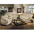Bella Khaki Microfiber Sofa Set