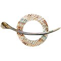 Lacis 2-inch Round Shell Pin