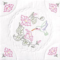 Stamped White Quilt Blocks