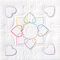 Stamped White Quilt Block Kit (Set of 6)