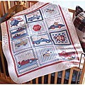'Moving On' Stamped Cross Stitch Crib Cover Kit