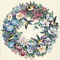 Hummingbird Wreath Counted Cross Stitch Kit