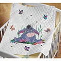 Eeyore and Butterflies Baby Quilt Stamped Cross Stitch Kit