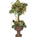 Silk Artichoke Topiary Flower Arrangement