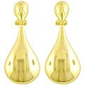 Goldkist 18k Gold over Silver Teardrop Earrings