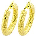 Goldkist 18k Gold over Silver Hammered Earrings