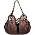 B.E. Signature Hobo-style Bag with Leather Fringe
