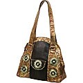 B.E. Signature Gold Shoulder Bag