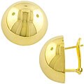 Goldkist 18k Gold over Silver Button Earrings