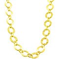 Goldkist 18k Gold over Silver Shiny Rolo Necklace