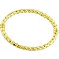 Goldkist 18k Gold over Silver Twirl Bangle Bracelet