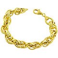 Goldkist 18k Gold over Silver Braided Bracelet