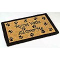'My Cat Walks All Over Me' Coir Rug (18' x 30')