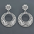 Sterling Silver 'Kissing Dove' Earrings (Mexico)
