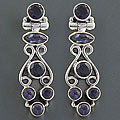 Sterling Silver Lolite Earrings (India)