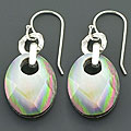 Mother of Pearl Silver Dangling Earrings (China)