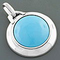 'Forever Turquoise' Sterling Silver Pendant (China)