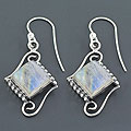 Sterling Silver Moonstone Earrings (India)