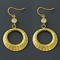 14k Gold Over Silver CZ Earrings (China)