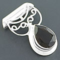 Sterling Silver Smokey Topaz Pendant (India)