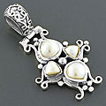 Sterling Silver and Pearl Pendant (India)