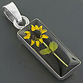 Sterling Silver Dried Flower Pendant (Mexico)