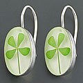 Sterling Silver Dried Flower Earrings (Mexico)