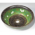 Baden Burnt Umber Etched Porcelain Vessel Sink