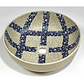 Baden Khaki/ Blue Cross Porcelain Vessel Sink