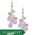 Sterling Silver Cape Amethyst Fringe Earrings