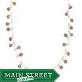 14k Goldfill Smokey Quartz Fringe Necklace
