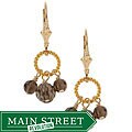 14k Goldfill Smokey Quartz Fringe Earrings