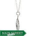 Charming Life Sterling Silver Long Leaf Necklace