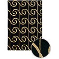 Hand-tufted Black Wool Rug (5' x 7'6)