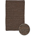 Hand-woven Cantara Leather Rug (2'6 x 7'6)