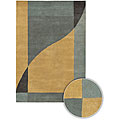 Hand-tufted Contemporary Luna Rug (5' x 7'6)