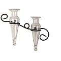 Double Clear Amphorae with Iron Knot Sconce