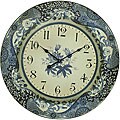 Blue and White Wall Clock