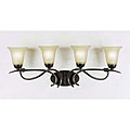Mission Bronze 4-light Alabaster Vanity Light