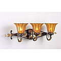 Moulin Rouge 3-light Glass Cognac-finish Vanity