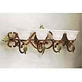 Provencal Alabaster Glass 4-light Bathroom Sconce