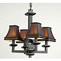 Matte Black Mini Chandelier