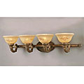 Claret 4-arm Bath Light