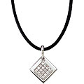 Women's Sterling Silver and Cubic Zirconia Necklace