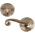 Sherlock Brushed Nickel Privacy Lever Door Handle