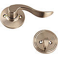 Sherlock Brushed Nickel Privacy Lever Door Handle