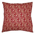 Kimono 24-inch Red Scroll Floor Pillow