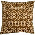 Casablanca 24-inch Brown Scroll Floor Pillow