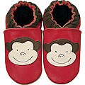 Helloyaya Monkey Red Leather Infant Shoes